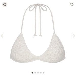 NWT SKIMS CROCHET SWIM BIKINI TOP